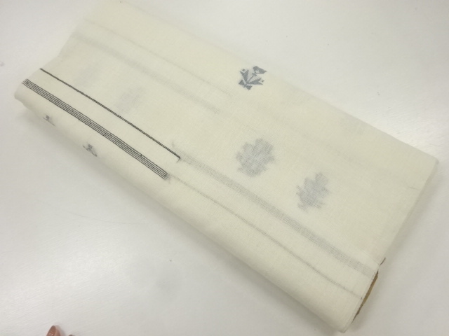 JAPANESE KIMONO / ARAIHARI FOR KIMONO / WOVEN FLOWER